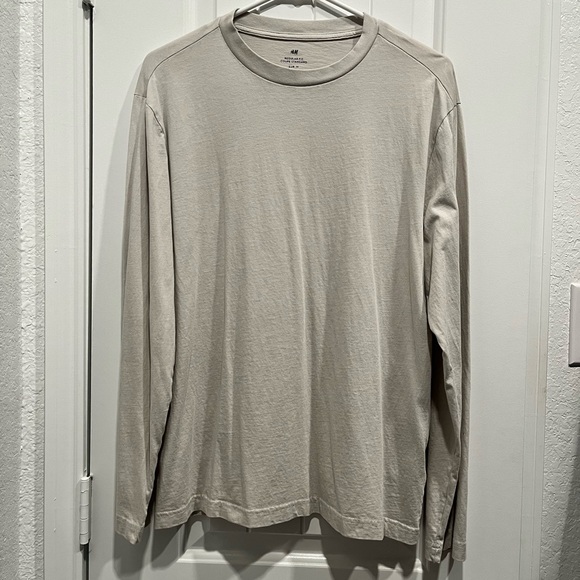 H&M Men’s Long Sleeve Shirt Regular Fit Size L - Picture 1 of 5